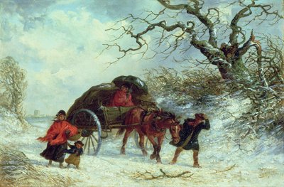 Der Fuhrmannswagen - Winter von Thomas Smythe